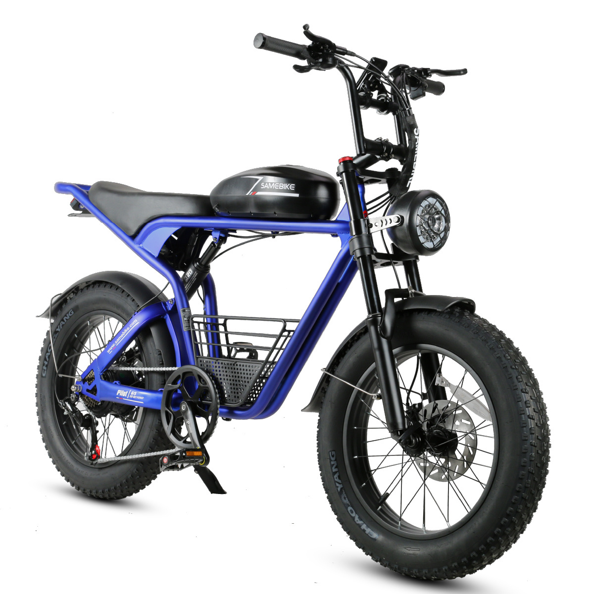 2024 SAMBIKE Factory Retro Style Super Fast 45KM/H 1000W Electric Dirt Bike Adult Fat Tire Electric Bike