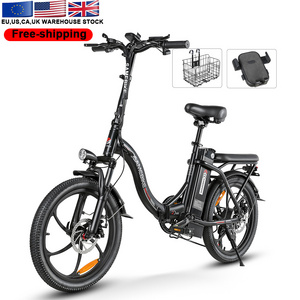 Free Shipping CY20 High-Speed 20'*2.35' Fat Tires 36V Aluminum Alloy Lithium Battery Electric Bicycle City Bike 350W E Bike