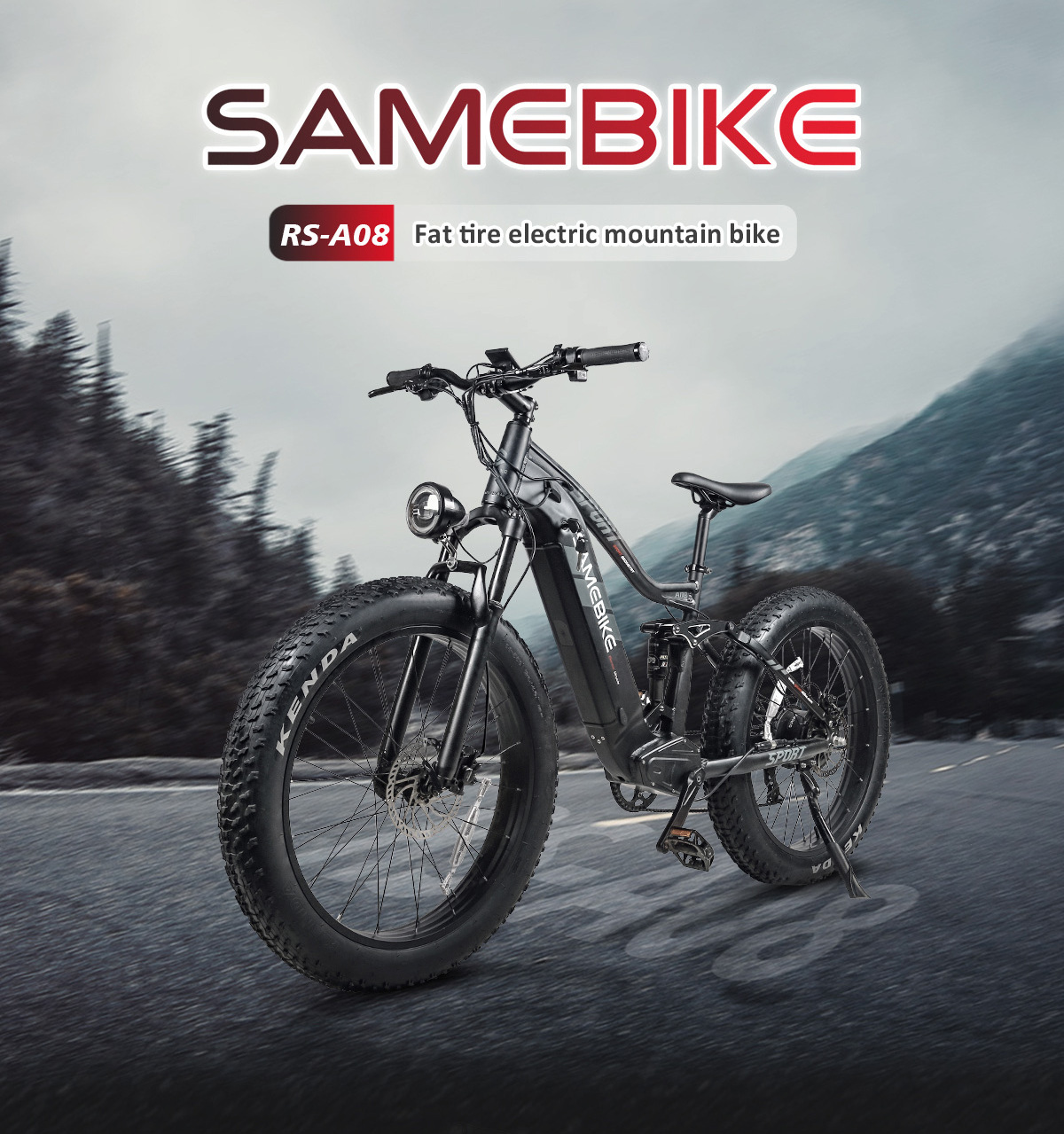 Overseas Warranty SAMEBIKE RS-A08 750w all terrain mountain city 26*4.0 inch Fat tire Mountain electric bike