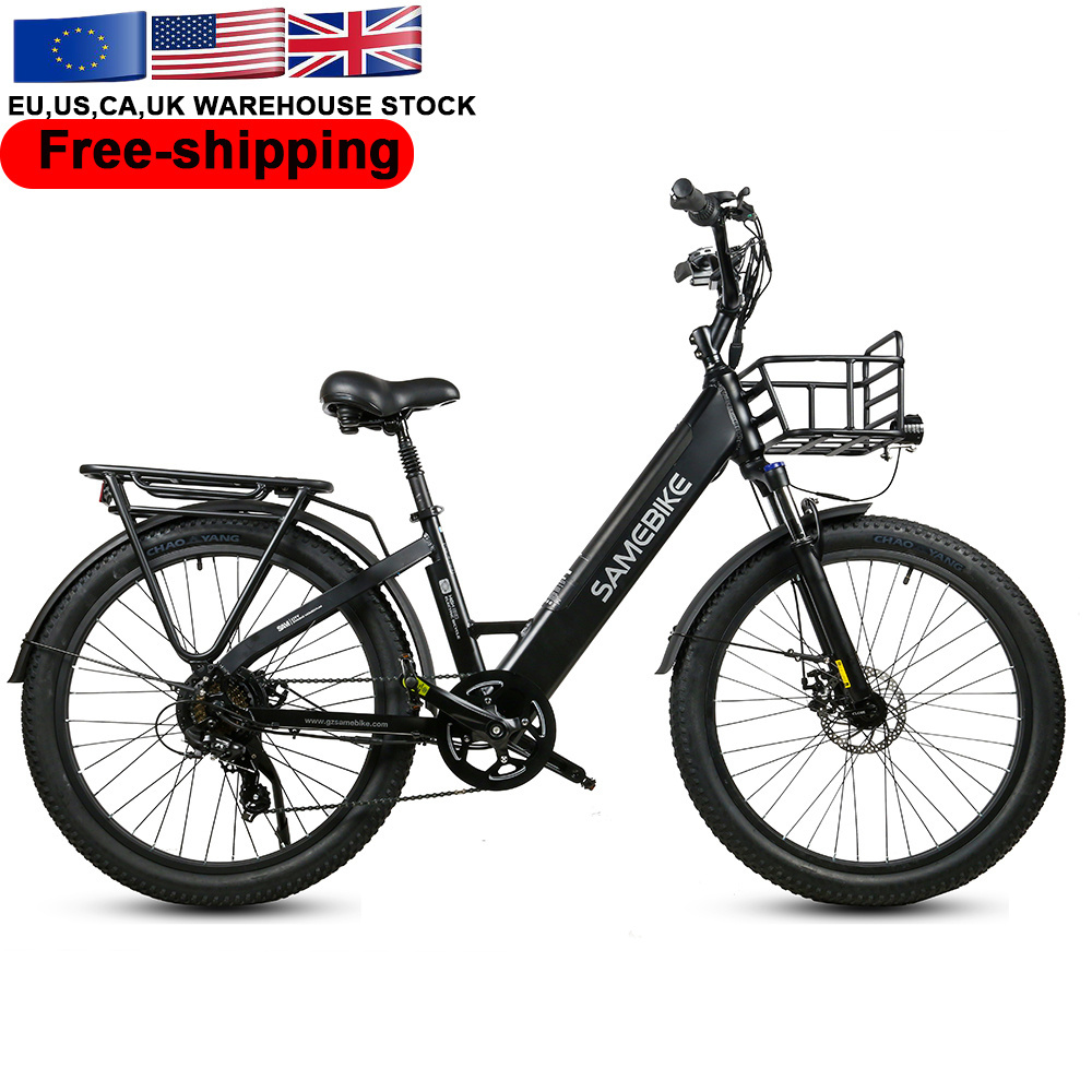 UK Warehouse 26inch fat tyre cycle electric bicycle motor 750w 26*3.0 fat tire chopper bicycle