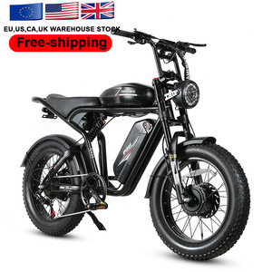 Ready to ship 2000W dual battery 48V 32ah big battery hydraulic disc brake off road electric fat tire bike