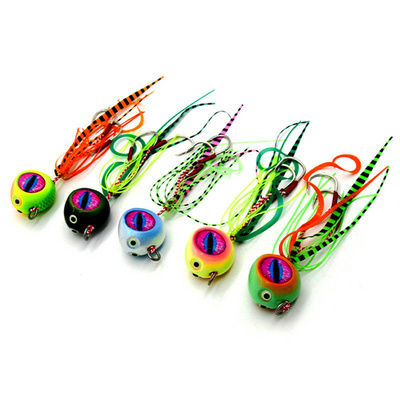 NEW OEM 40g-200g Inchiku deep sea jigging metal slow jig head Cod Snapper Sliders Luminous Lure With Rubber Skirt Auxiliary