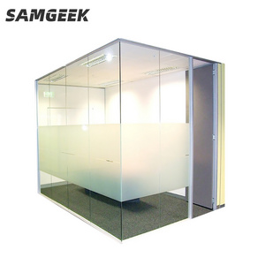 Modern Designed Interior Glass Office Partition Wall Latest Used Office Furniture for Hall Dining and Bathroom Application