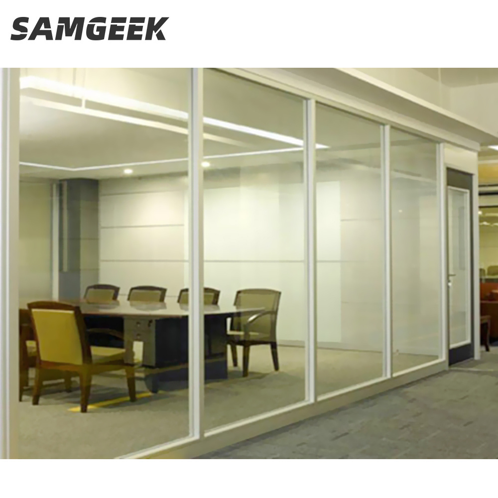 Modern Designed Interior Glass Office Partition Wall Latest Used Office Furniture for Hall Dining and Bathroom Application