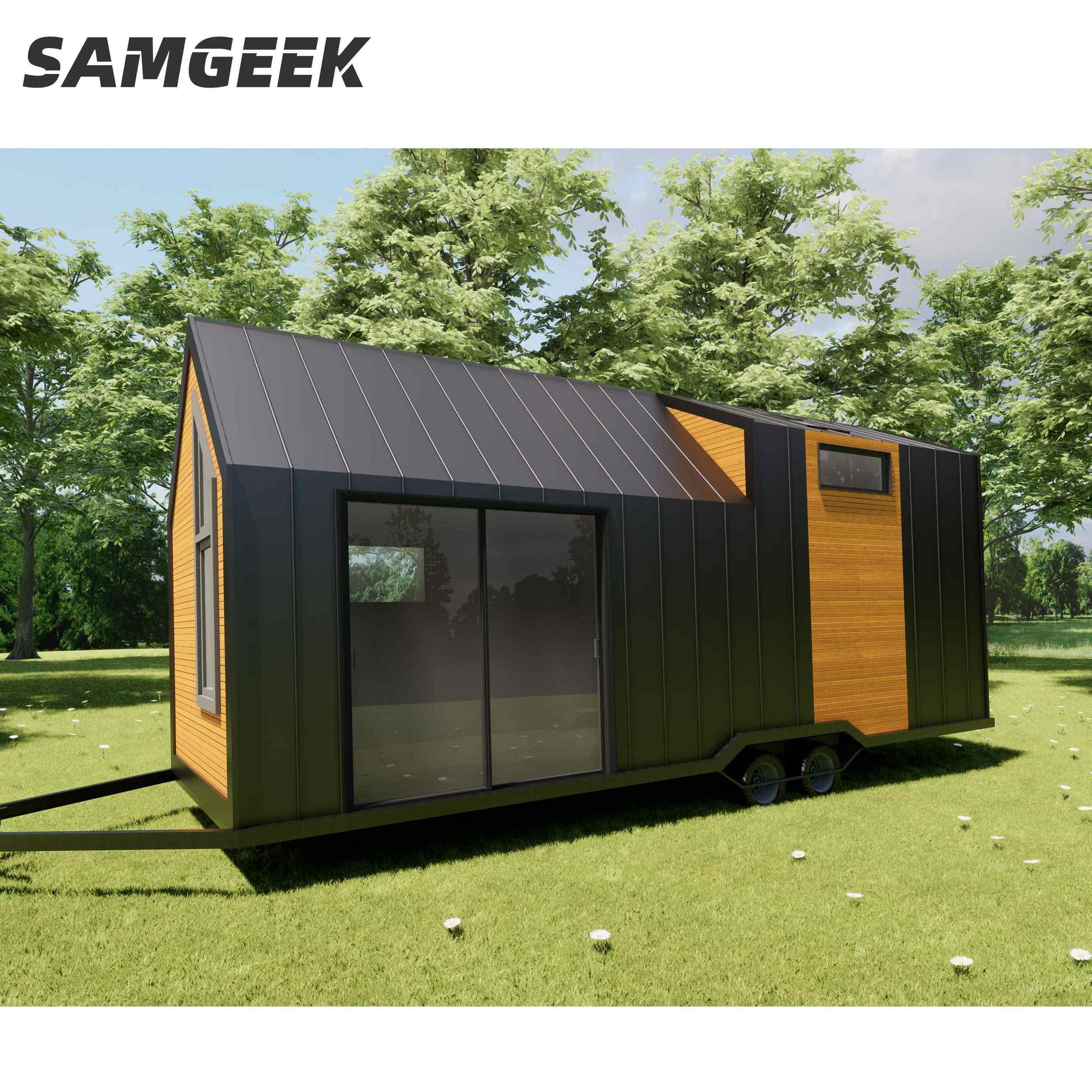 Tiny Houses Trailer Modern Design Outdoor Camping Kit Cozy And Warm Home on wheels tiny home villa