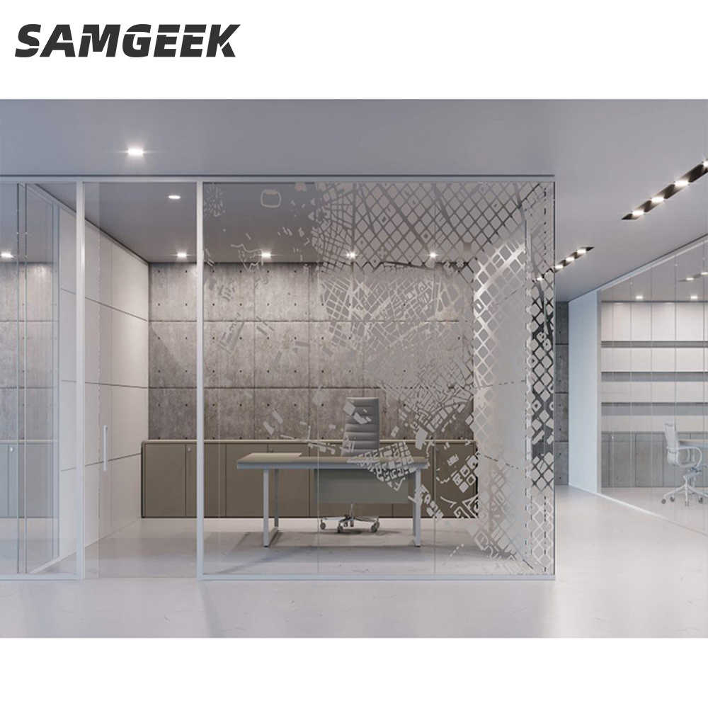 Newest design sound proof aluminum office partition wall panel divider for office