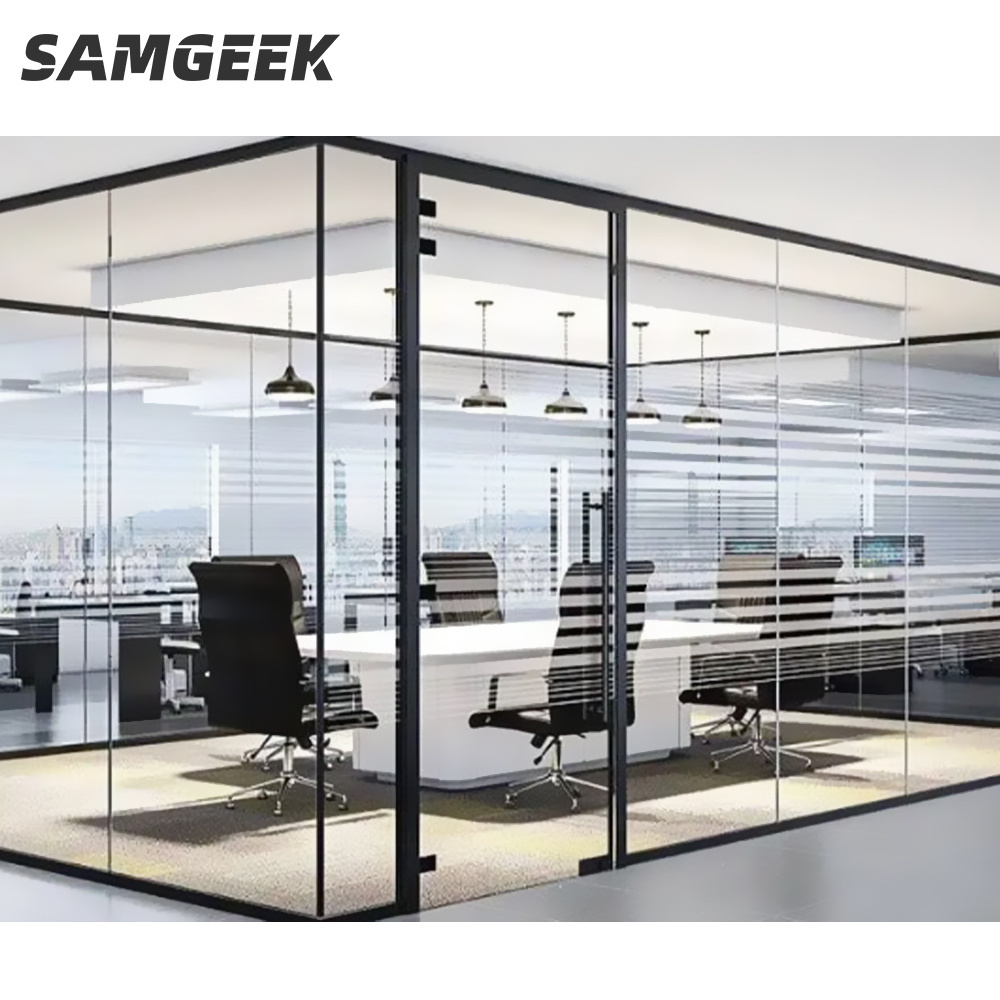 Newest design sound proof aluminum office partition wall panel divider for office