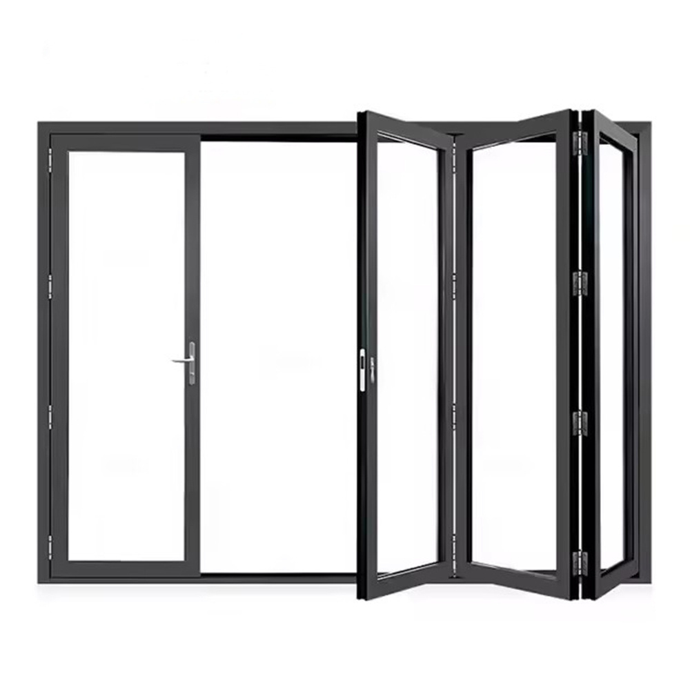 Aluminium  bi-folding windows glass folding  aluminium windows