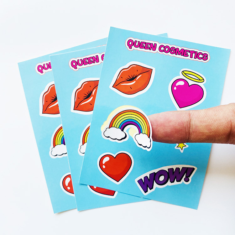 Custom Kiss Cut Adhesive Vinyl Sticker Label Sheet For Sale