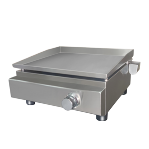 Commercial Teppanyaki Crepe And Pancake Makers Counter Top Burger Grill Griddle Combo Cooking Fryer Pan With Double Handle