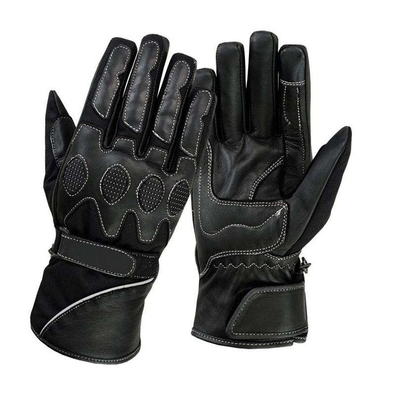 Light weight half finger breathable anti slip summer bike motorbike racing sports reflective custom Motorcycle gloves