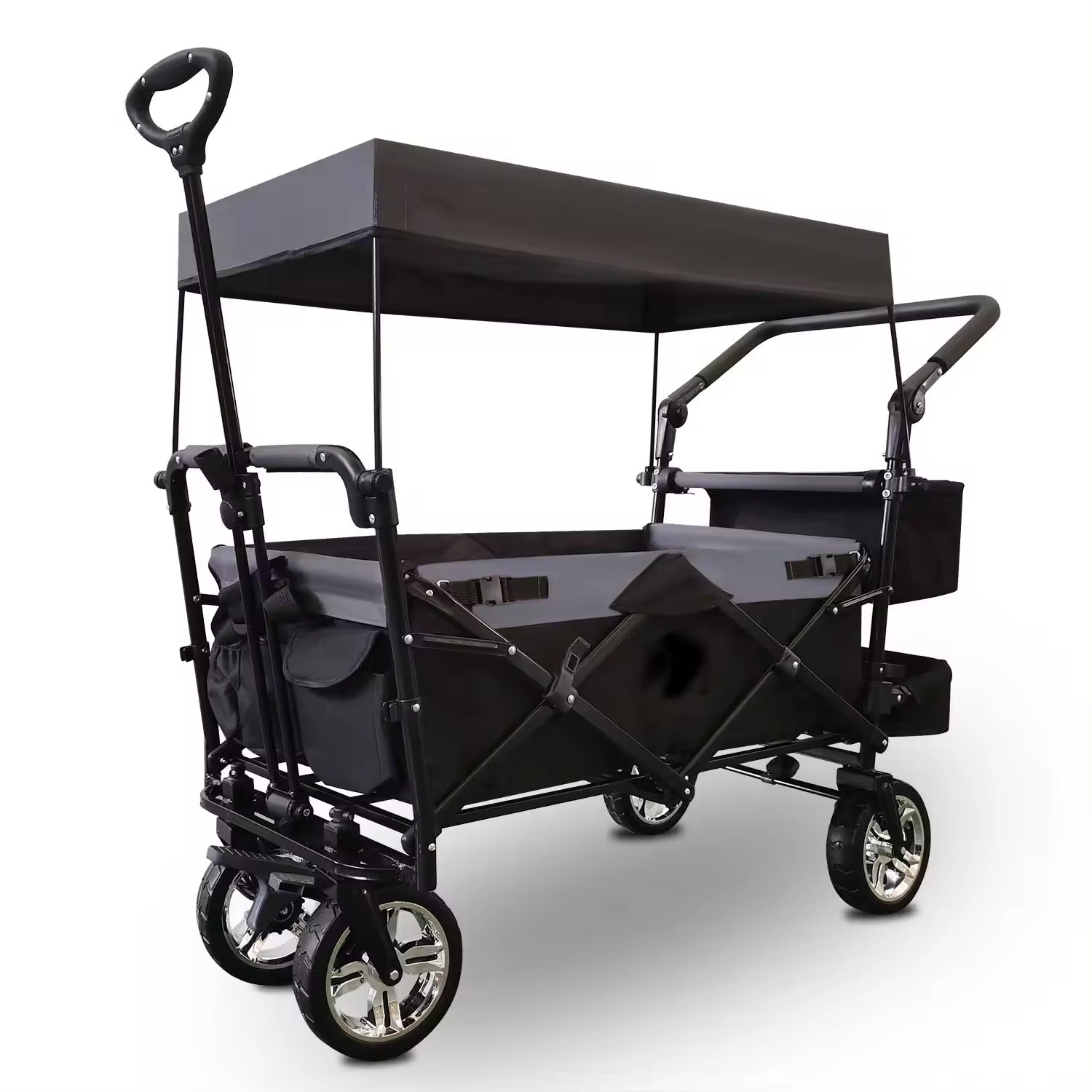 Baby Wagon Carrying Dog Multiple Folding Trolley Cart With Wheelbarrow Stroller 3 in 1 Hand Carts