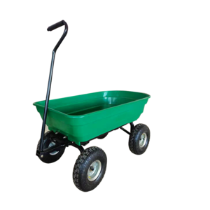 H898 Hand Carts Trolleys Garden asian style Trolley 4 Wheel Detachable Tipping Garden Wagon