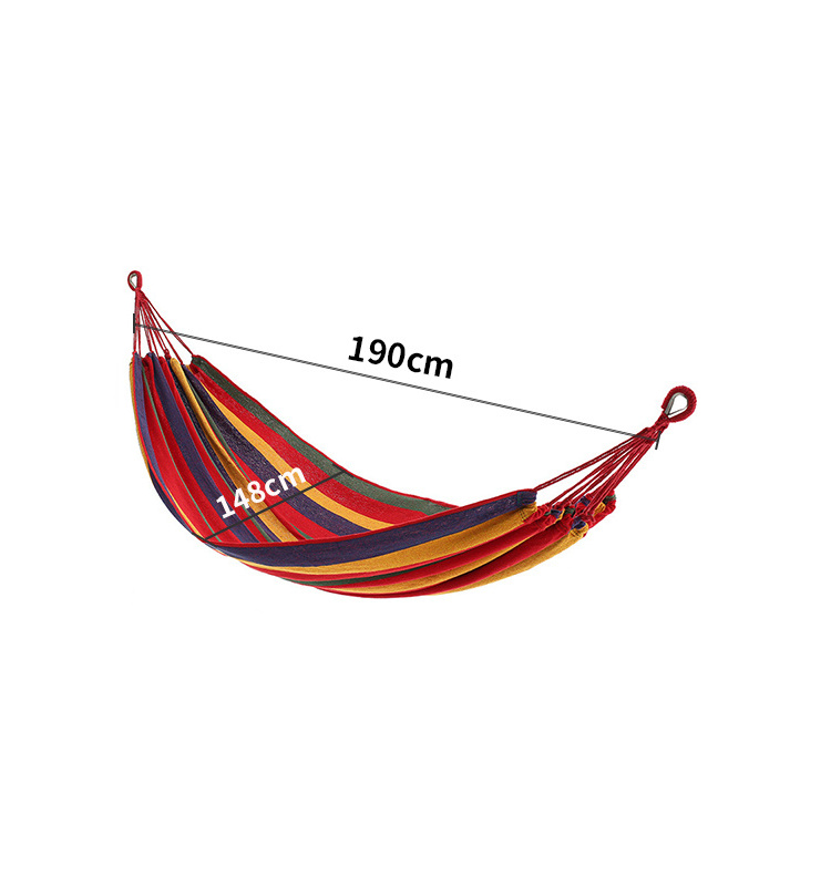 Single hammock without rod Outdoor courtyard for family vacation 175*73CM Large Size Portable camping Swing