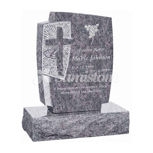 Samistone Blue Granite Headstone Collection Blue Tombstone Design Customization China Factory