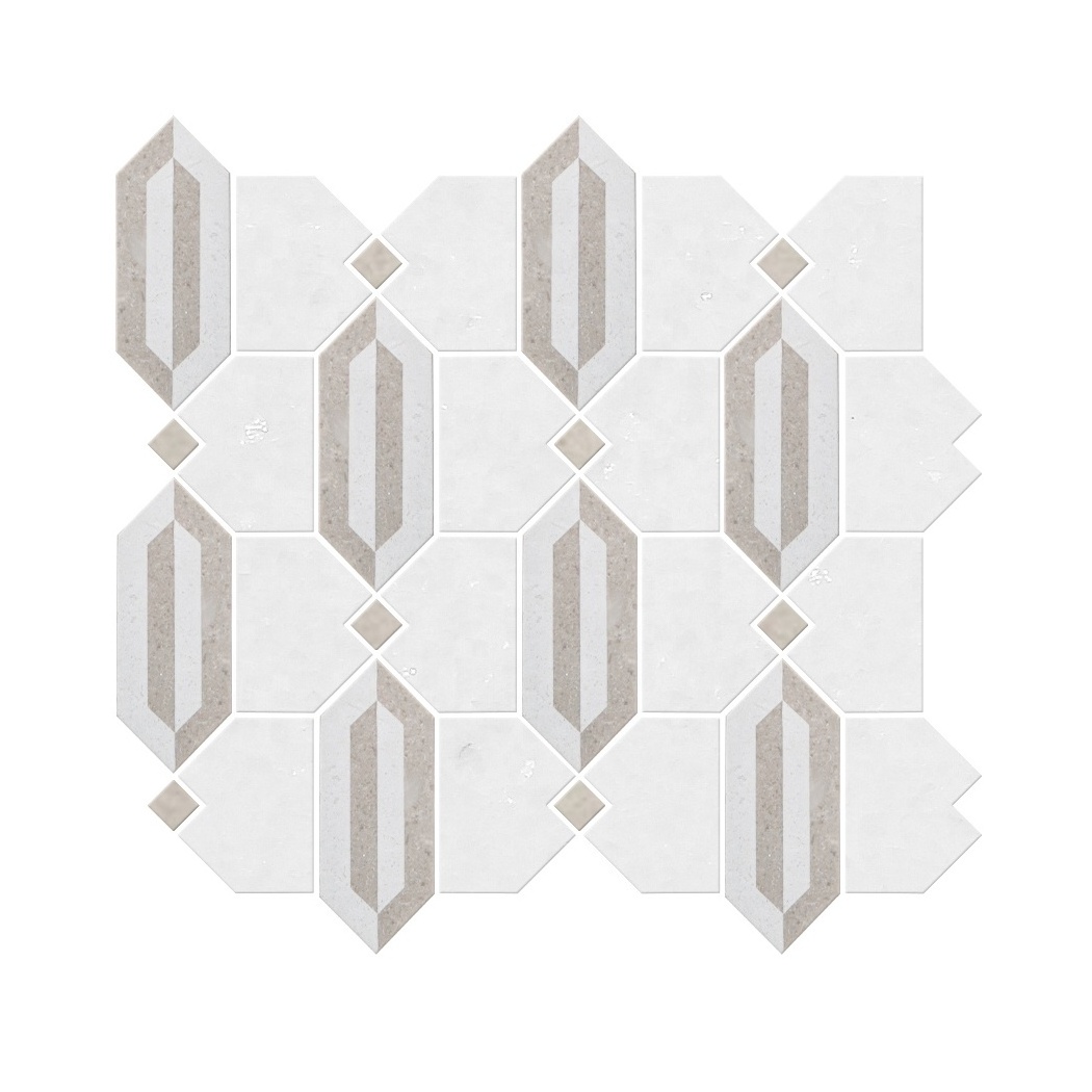 Samistone New Collection Water Jet Marble Mosaic Wall Tile For Backsplash