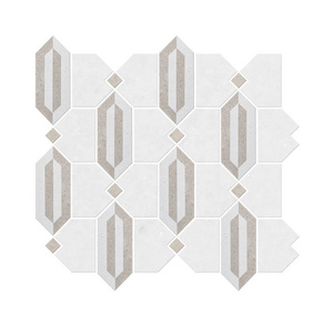 Samistone New Collection Water Jet Marble Mosaic Wall Tile For Backsplash