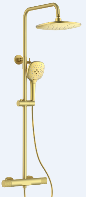 Hot Sale Luxury Hotel Bathroom Gold Wall Mounted Design Shower Faucet