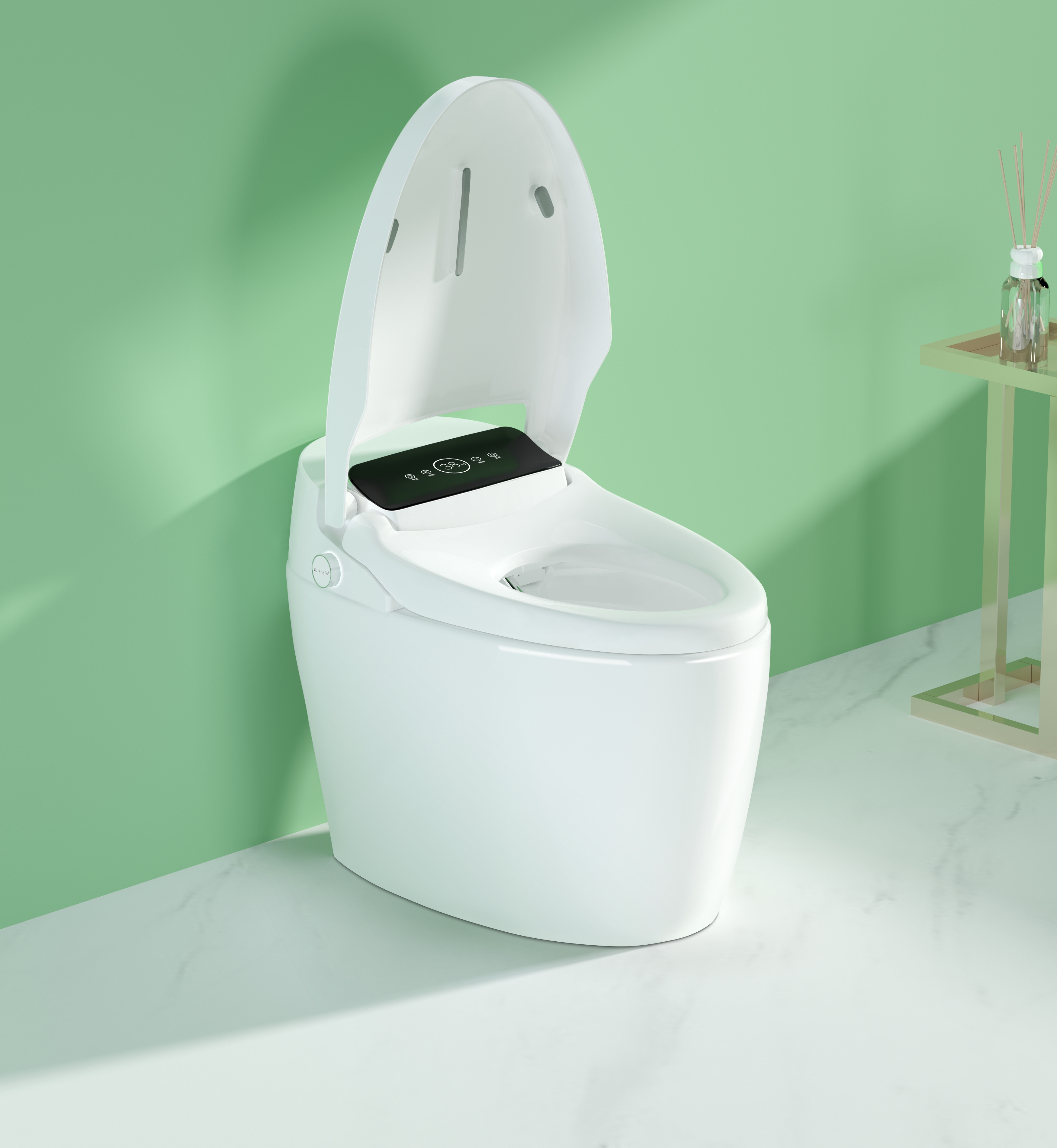 641 High Quality Inodoro con sensor bathroom intelligent heated smart toilet ceramic S trap siphonic toilet commodes