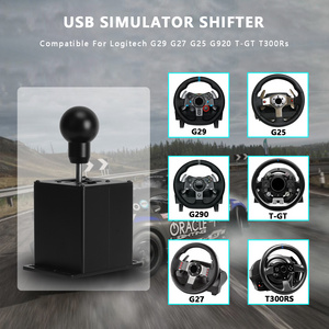 USB H Gear Shifter for ETS2 Sim Gear Shift PC Racing Game for Logitech G27 G29 G25 G920 for Thrustmaster T300RS/GT Shift Knob