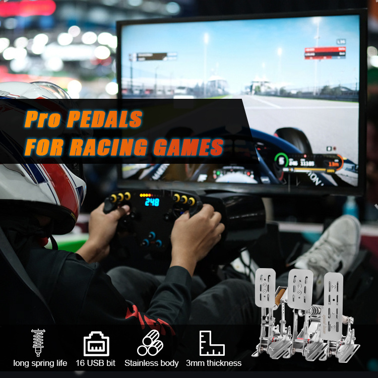 SimJack Game racing simulation simulator pedal suitable for Logitech G25 G27 G29 G920