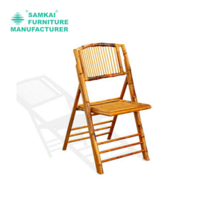 Folding Chair Natural Color Event Bamboo Countryside Outdoor Wedding Outdoor Furniture Modern Wood Dining Chair Hotel Furniture