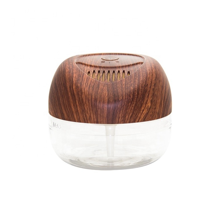 wood grain air revitalisor portable house hould air cleaner with colorful lights oil air purifier