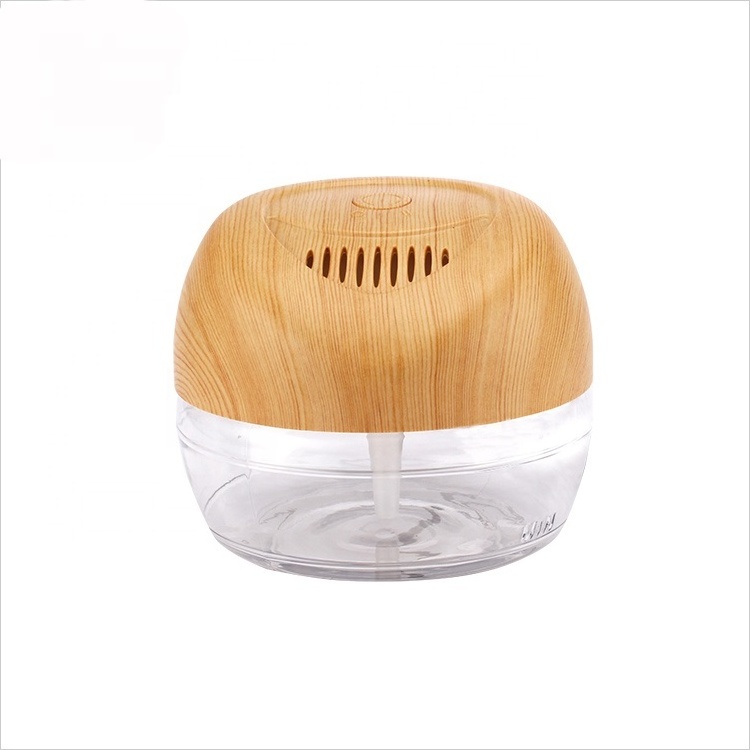 wood grain air revitalisor portable house hould air cleaner with colorful lights oil air purifier