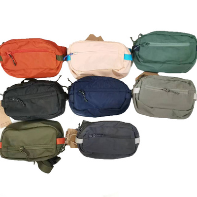 Customized Waterproof Nylon Unisex Casual Style Slim Bag Hiking Cycling Fanny Pack Hip Bum Bag Running Belt Waist Bags