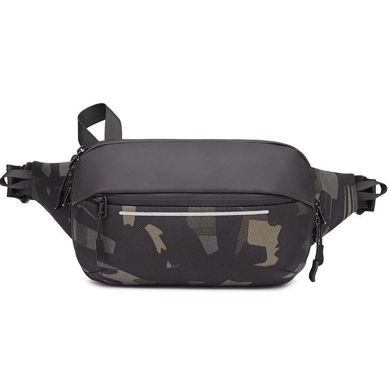 Running Sports Cross Body Waist Chest Canvas Sling Bag Tactical Belt Pouches Unisex Hiking Fanny Pack