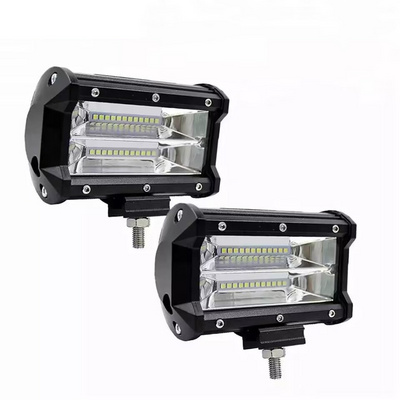 5 inch Dual Row LED Light Bar  Flood Beam Off Road LED Cubes Work Light Driving Fog Lamps for Trucks Jeep ATV  UTV SUV Boat