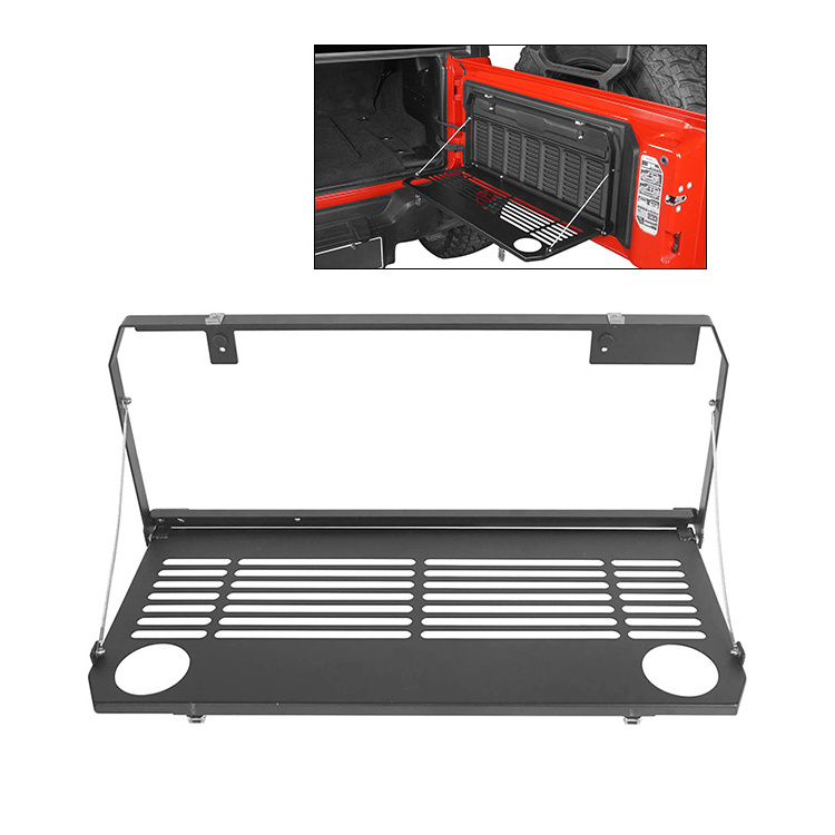 Sanmeng Tailgate Table Outdoor Camping Cargo Shelf Desk for 2018 - 2022 Jeep Wrangler JL & JLU Unlimited