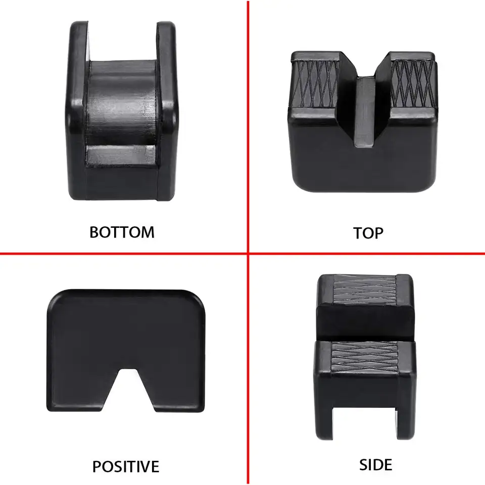 High Quality Jack Stand Rubber Pads Slotted Frame Stand Rail Pinch Welds Protector Rubber Jack Pad