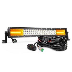 22 inch 12V 24V 120W white amber LED warning light bar for car truck