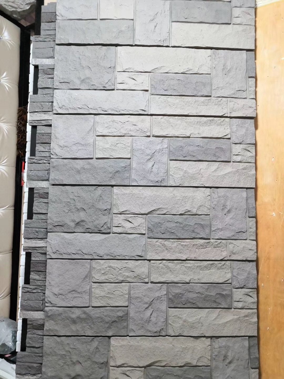 DongGuan Sammi nice texture PU Artificial Polyurethane Stone Wall Panel indoor and outdoor 3D Artificial Brick Stone