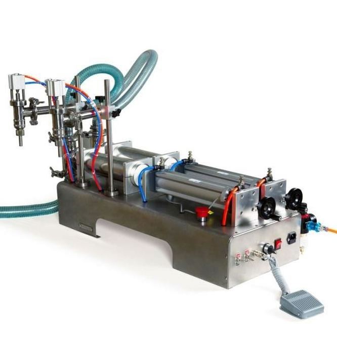 Semi-Automatic Double Piston Pneumatic Liquid Soap Filling Machine