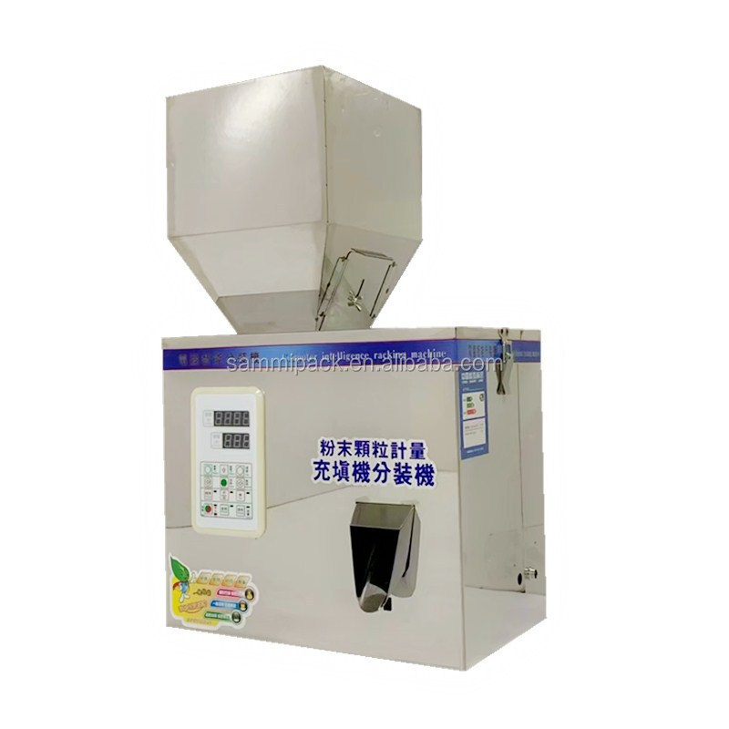 2-200g Automatic Bottle Bag Powder Filler Particle Weighing Filling Machine With Big Hopper