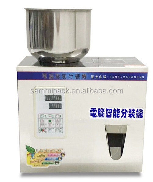 Automatic scale herb filling and weighing machine tea leaf powder grain seed,salt rice packing machine powder filler