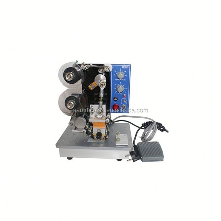 Hot ink roller stamp coder machine for batch expiry date printing