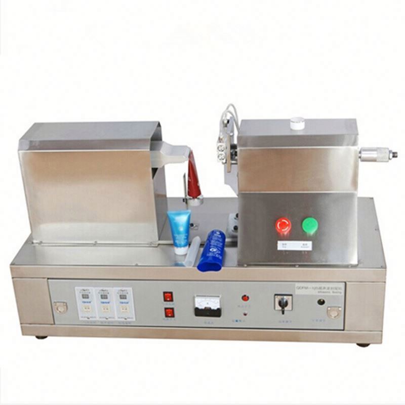 QDFM-125 Manual Ultrasonic Plastic Tube Sealing Machine for Cosmetic, with Data and Batch Embossing Function