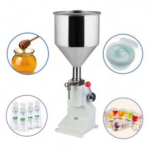 Cosmetics Packaging Hand Operated Sample Cream Lotion Cosmetic Filling Machine 5-50Ml