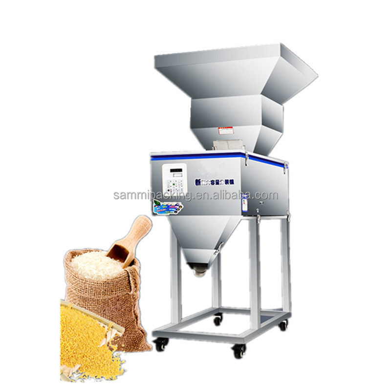 Easy operation electrical spices power weighing machine bottle can filler with big hopper