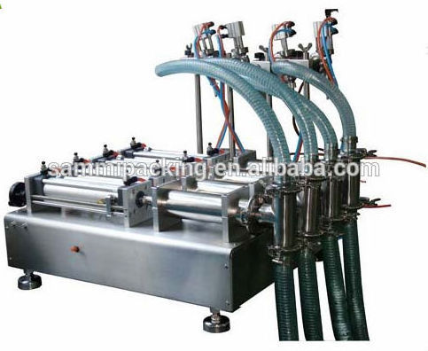 Stainless steel G1WY-4Y semi-auto liquid filling machine ,4 heads syrup filling machine