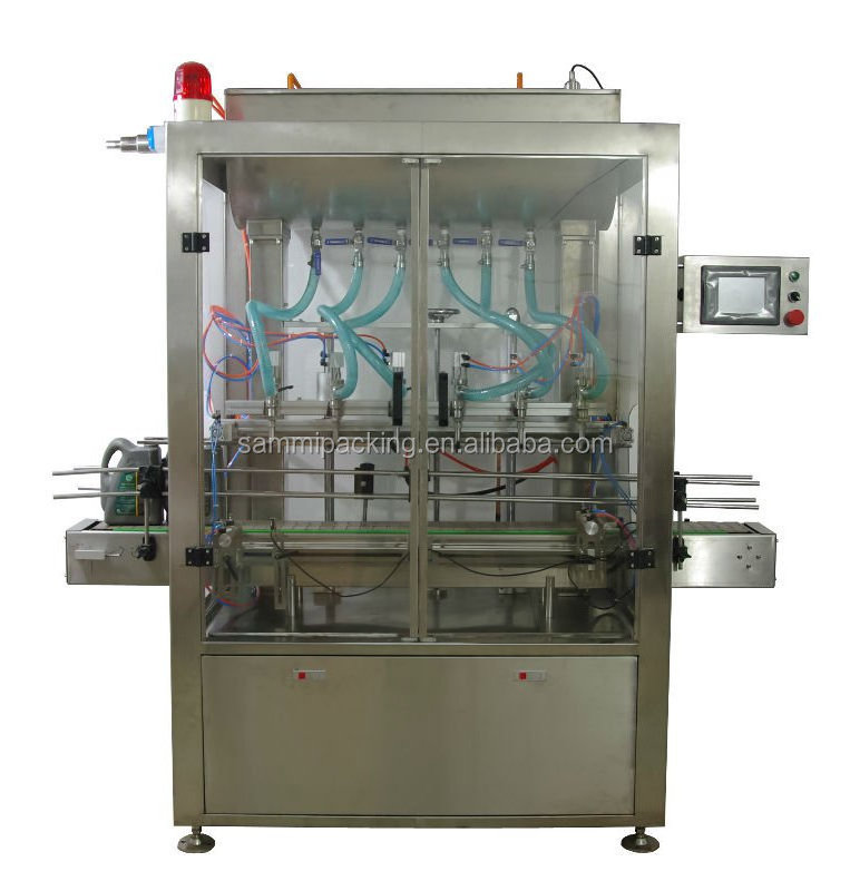 Automatic mineral water plant machine automatic liquid dispensing machine with 6 nozzles