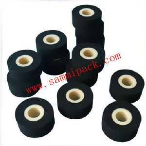 high quality  hot ink coding roller machine printer parts 36mm*32mm black hot printing ink roller for date coding