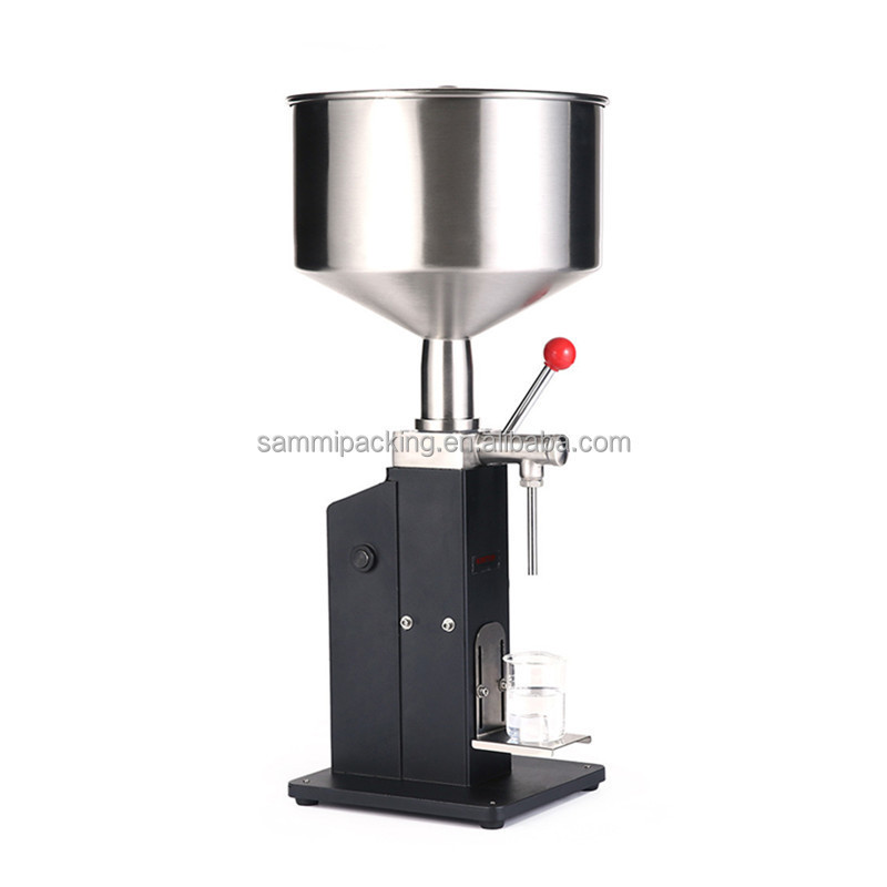 Manual Hand Pressure Filling Machine for Oil Juice Honey Liquid Cosmetics for Chili Sauce Packaging