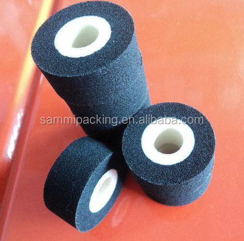 high quality  hot ink coding roller machine printer parts 36mm*32mm black hot printing ink roller for date coding