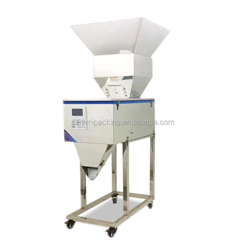 Easy operation electrical spices power weighing machine bottle can filler with big hopper