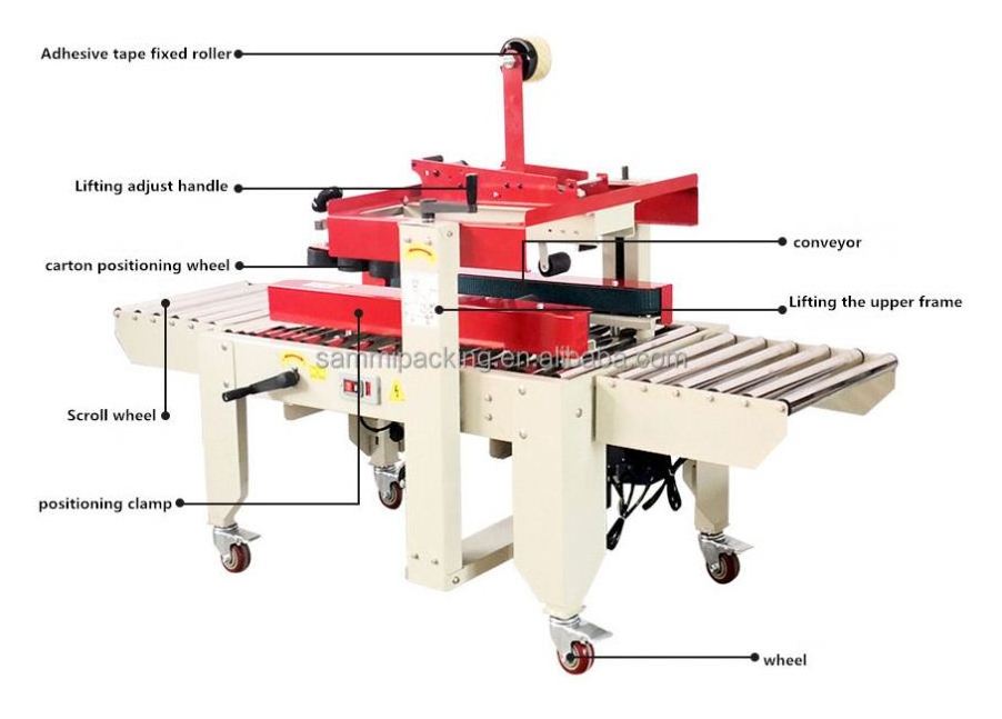 Automatic Case Packaging Machine Small Box Taping Carton Sealing Machine Left To Right Sealing