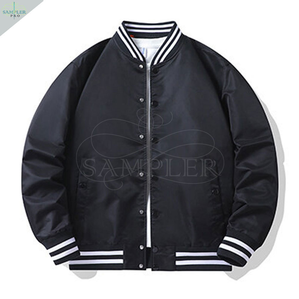 Wholesale Custom Logo High Quality Bomber Jacket Customized Breathable Fashion Hip Hop Casual Windproof Coat Bomber Jacket